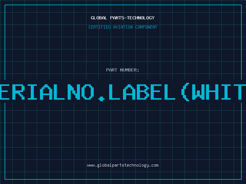 Aviation Part UTSSERIALNO.LABEL(WHITE)EP