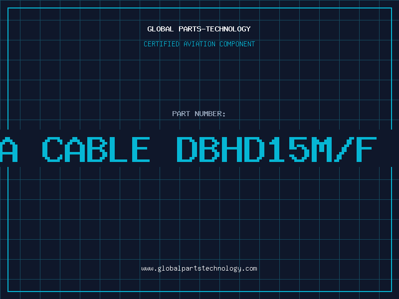 Aviation Part VGA/SVGA CABLE DBHD15M/F 50FT BK