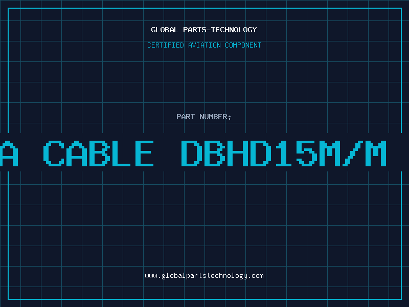 Aviation Part VGA/SVGA CABLE DBHD15M/M 50FT BK