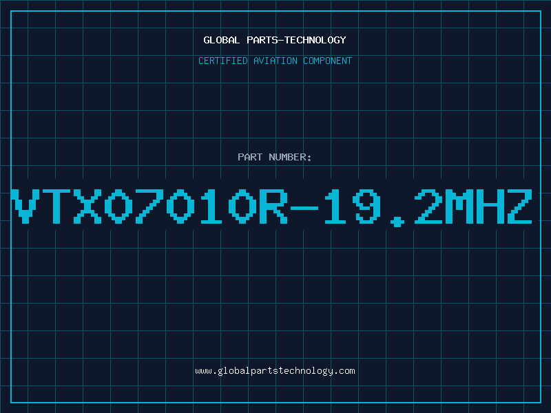 Aviation Part VTX07010R-19.2MHZ