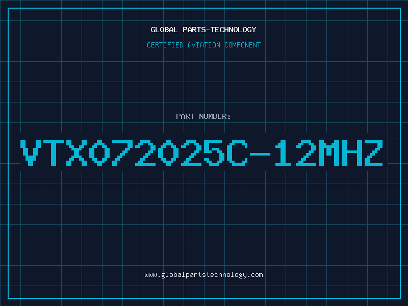 Aviation Part VTX072025C-12MHZ