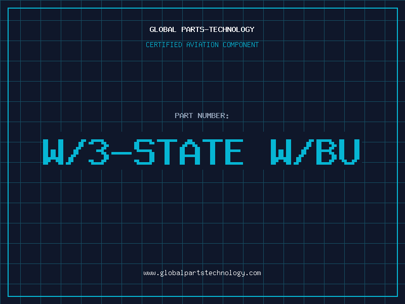 Aviation Part W/3-STATE W/BU