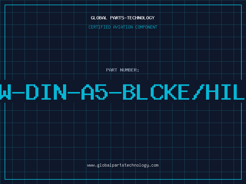 Aviation Part W-DIN-A5-BLCKE/HIL