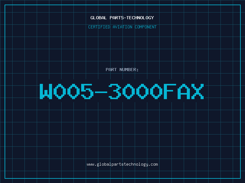 Aviation Part W005-3000FAX
