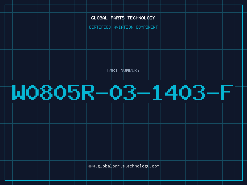 Aviation Part W0805R-03-1403-F