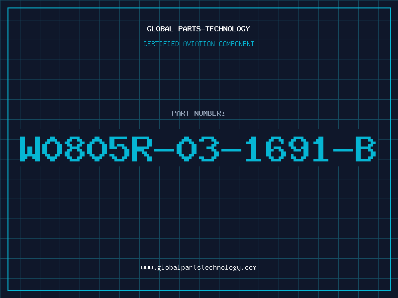 Aviation Part W0805R-03-1691-B