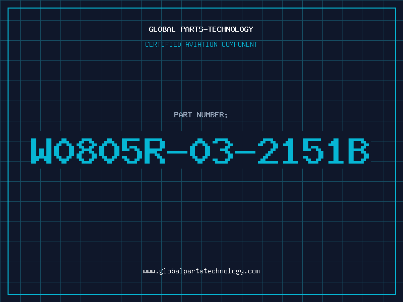 Aviation Part W0805R-03-2151B