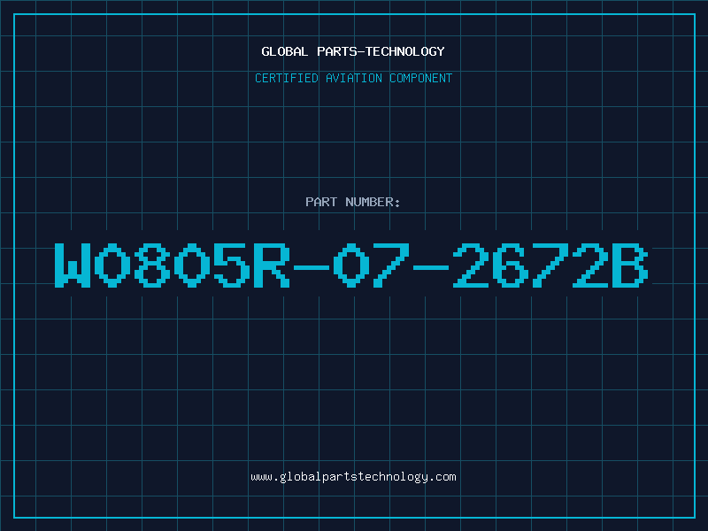 Aviation Part W0805R-07-2672B