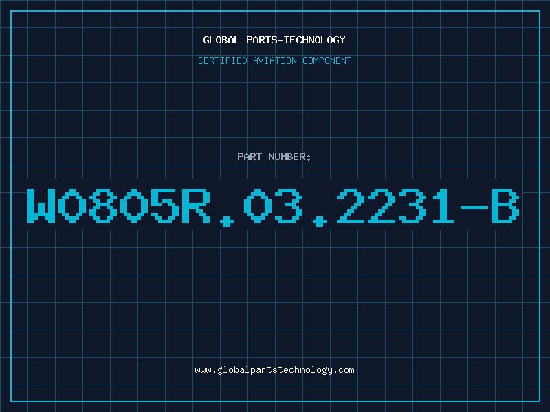 Aviation Part W0805R.03.2231-B
