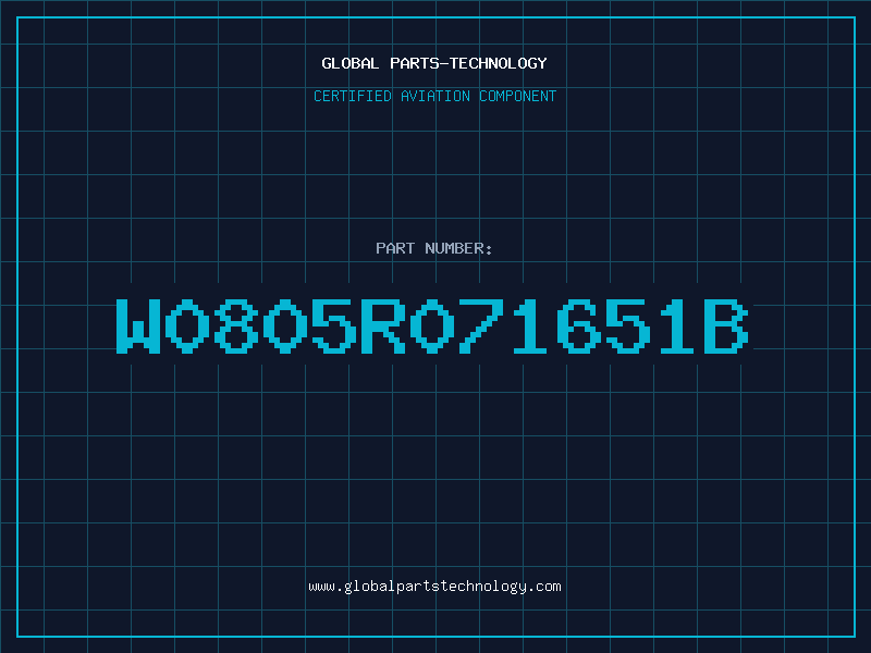 Aviation Part W0805R071651B