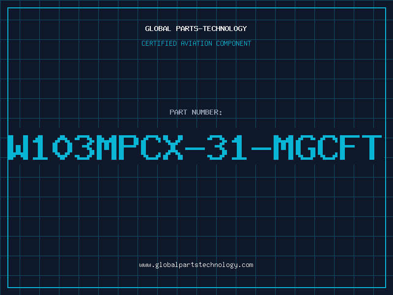 Aviation Part W103MPCX-31-MGCFT