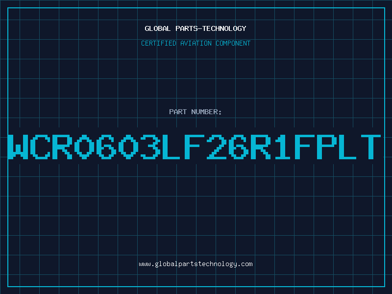 Aviation Part WCR0603LF26R1FPLT