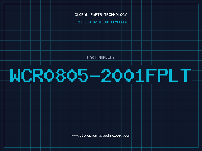 Aviation Part WCR0805-2001FPLT