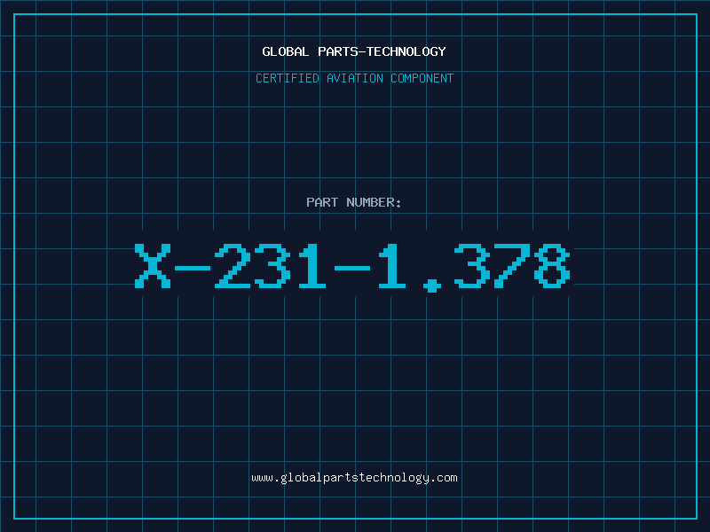 Aviation Part X-231-1.378