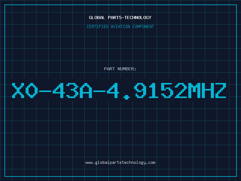 Aviation Part X0-43A-4.9152MHZ