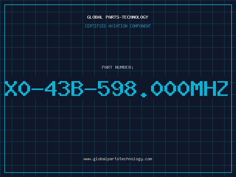 Aviation Part X0-43B-598.000MHZ