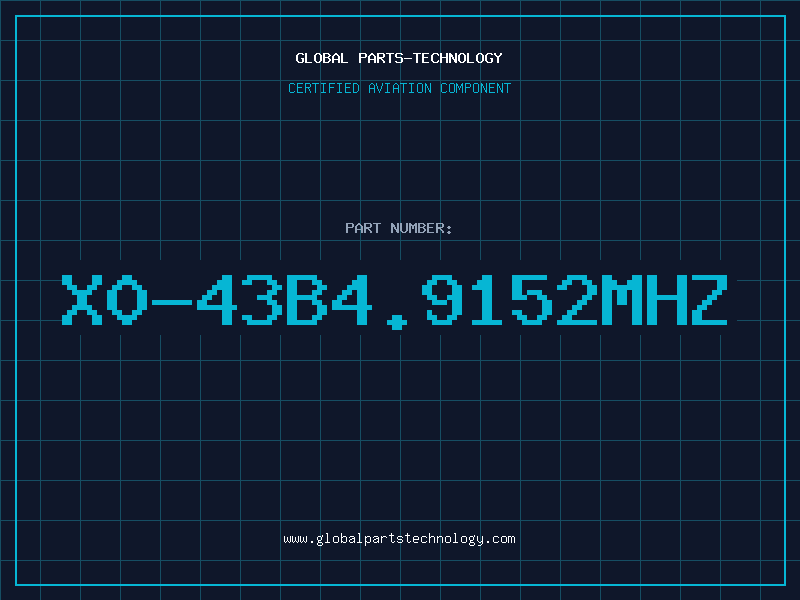 Aviation Part X0-43B4.9152MHZ