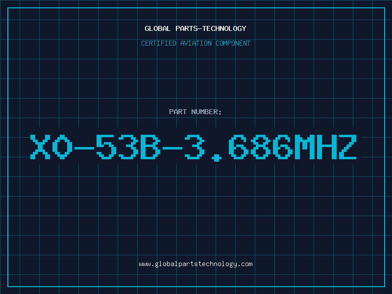 Aviation Part X0-53B-3.686MHZ