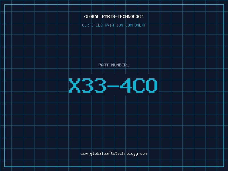Aviation Part X33-4CO