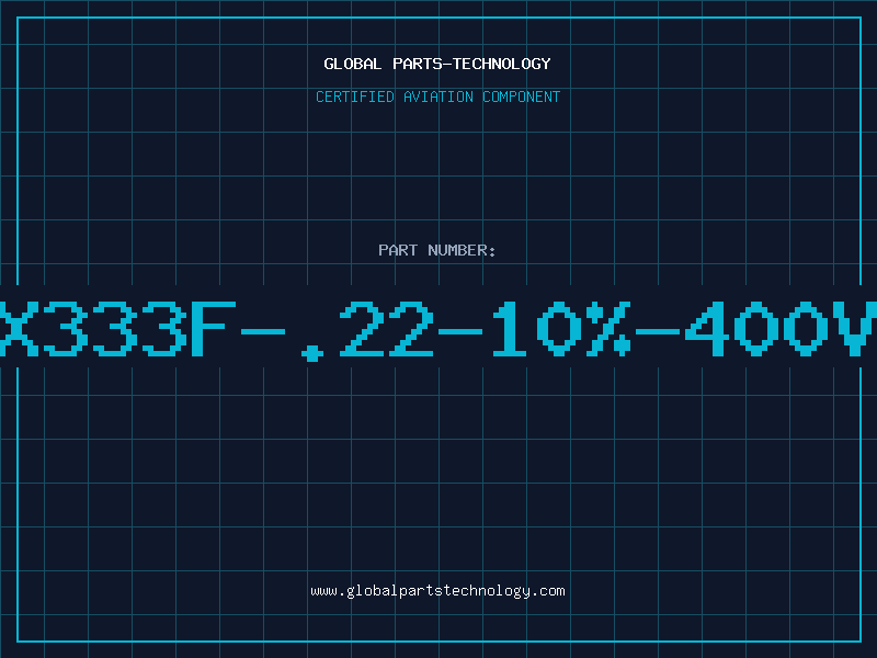 Aviation Part X333F-.22-10%-400V