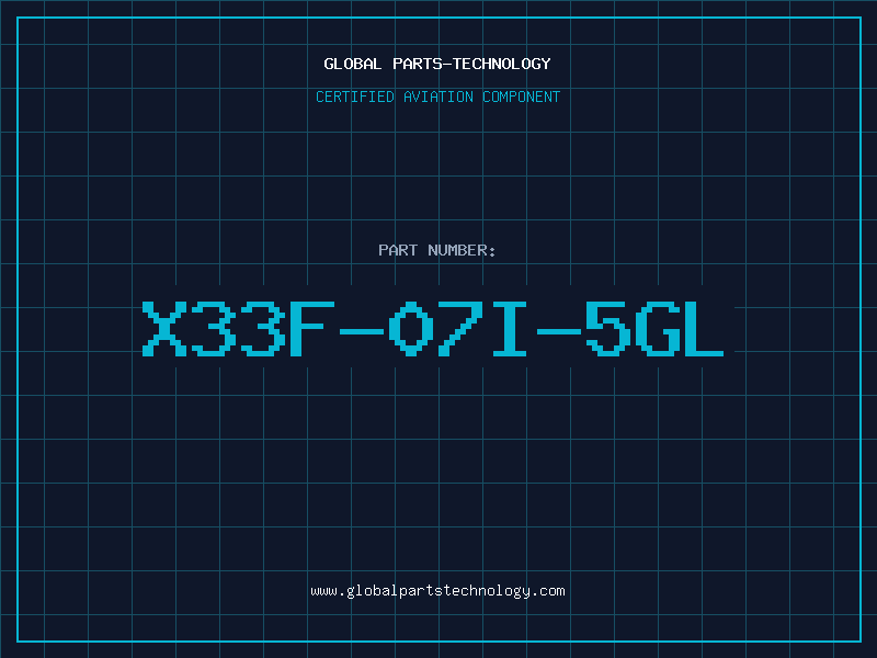 Aviation Part X33F-07I-5GL