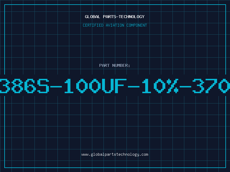 Aviation Part X386S-100UF-10%-370V