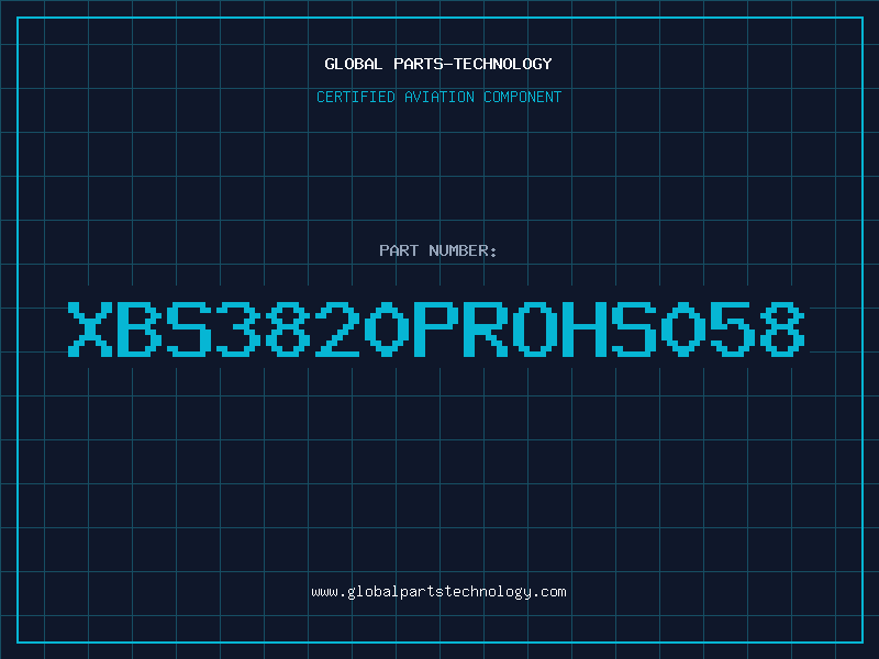Aviation Part XBS3820PRoHS058