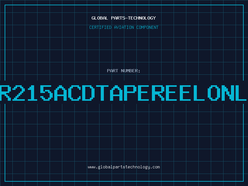 Aviation Part XR215ACDTAPEREELONLY