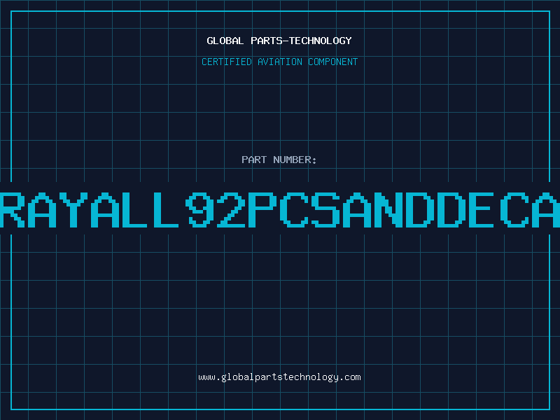 Aviation Part XRAYALL92PCSANDDECAP