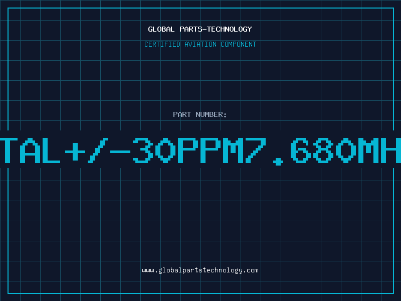 Aviation Part XTAL+/-30ppm7.680MHz