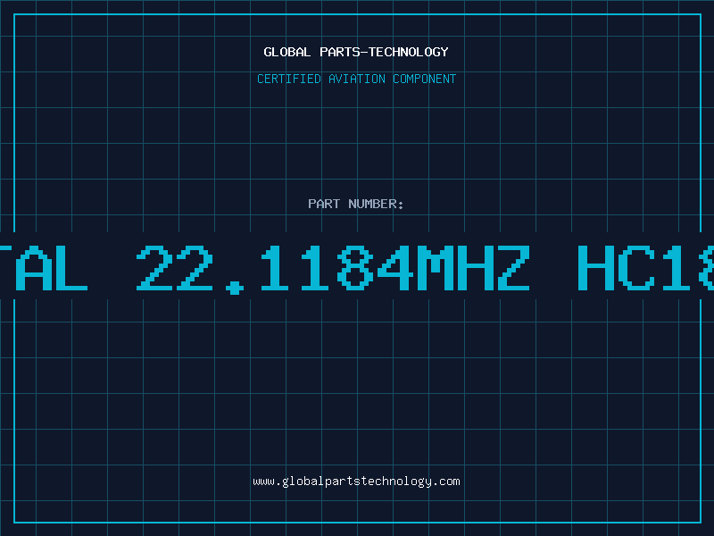 Aviation Part XTAL 22.1184MHZ HC18U