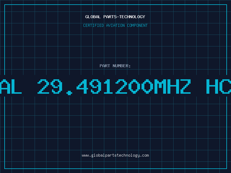 Aviation Part XTAL 29.491200MHZ HC49