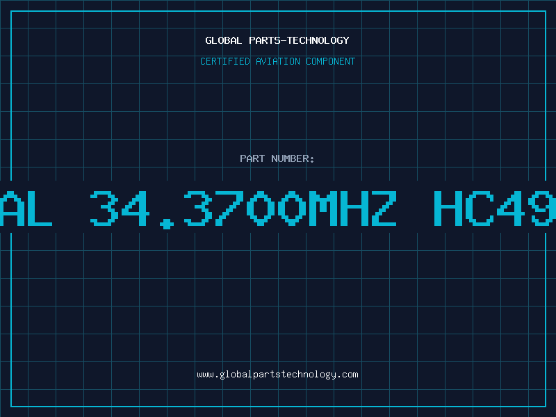 Aviation Part XTAL 34.3700MHZ HC49/U
