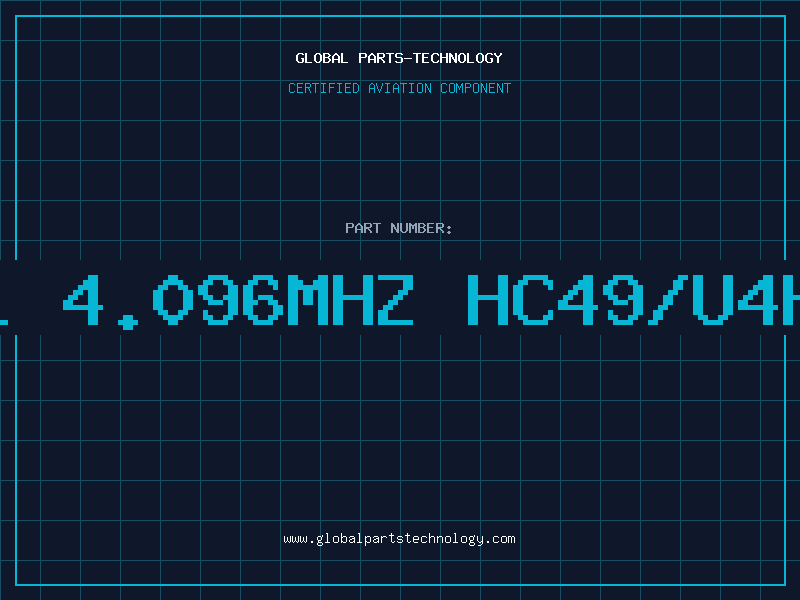 Aviation Part XTAL 4.096MHz HC49/U4H LP