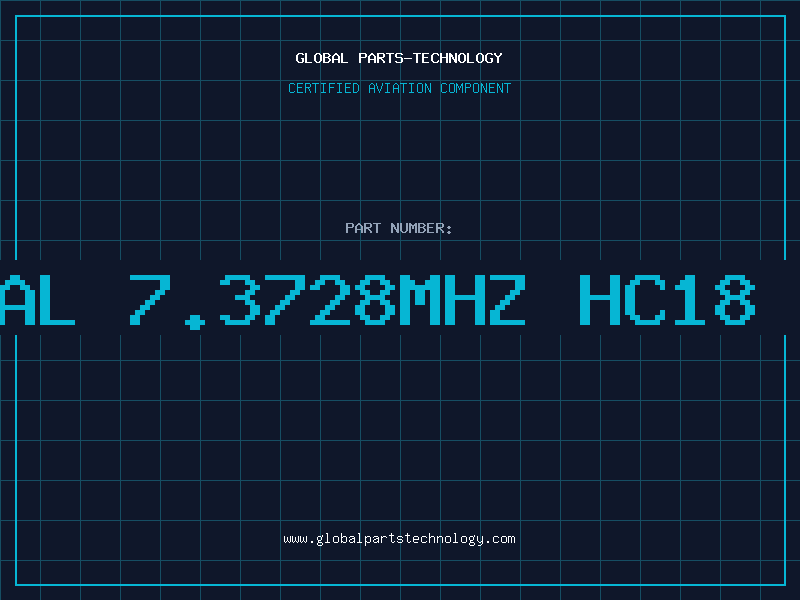 Aviation Part XTAL 7.3728MHZ HC18 LD