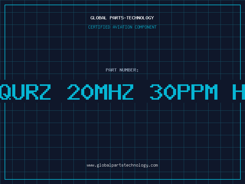 Aviation Part XTAL QURZ 20Mhz 30PPM HC49/U