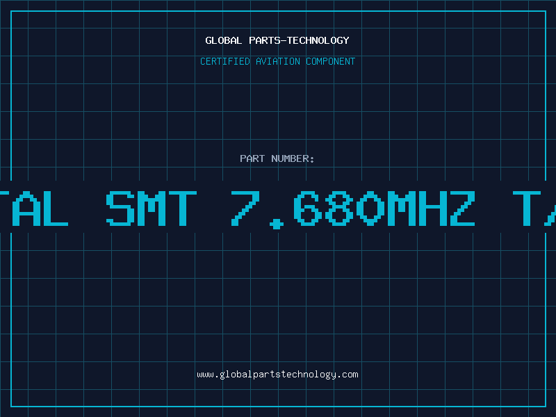 Aviation Part XTAL SMT 7.680MHZ T/R
