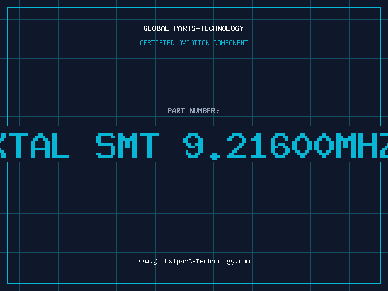 Aviation Part XTAL SMT 9.21600MHZ