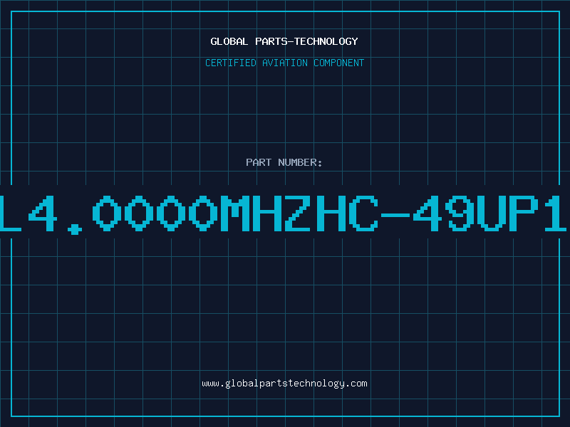 Aviation Part XTAL4.0000MHZHC-49UP16PF