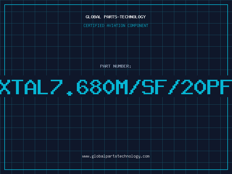 Aviation Part XTAL7.680M/SF/20PF