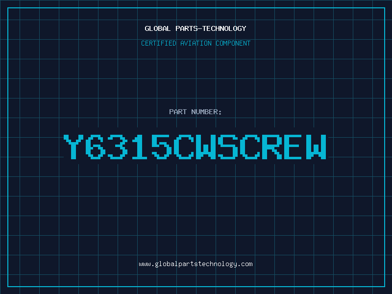 Aviation Part Y6315CWSCREW