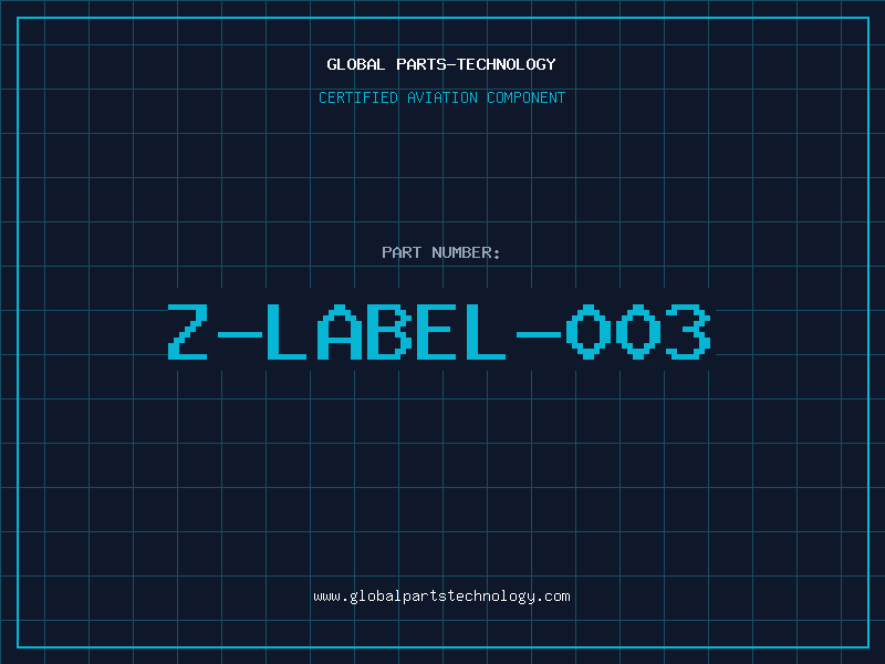 Aviation Part Z-LABEL-003