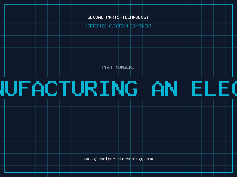 Aviation Part a process for manufacturing an electronic component
