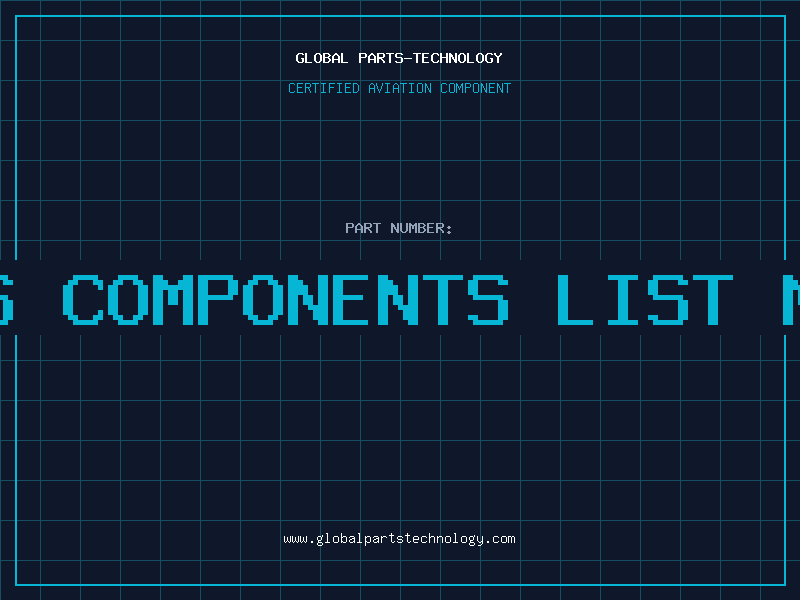 Aviation Part all electronics components list market research