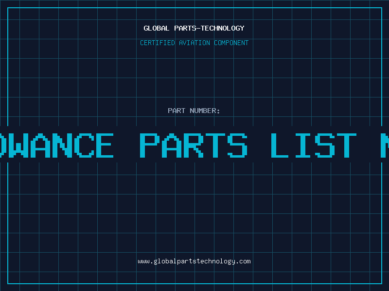 Aviation Part allowance parts list navy