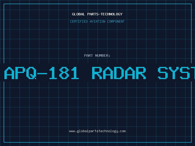 Aviation Part an apq-181 radar system