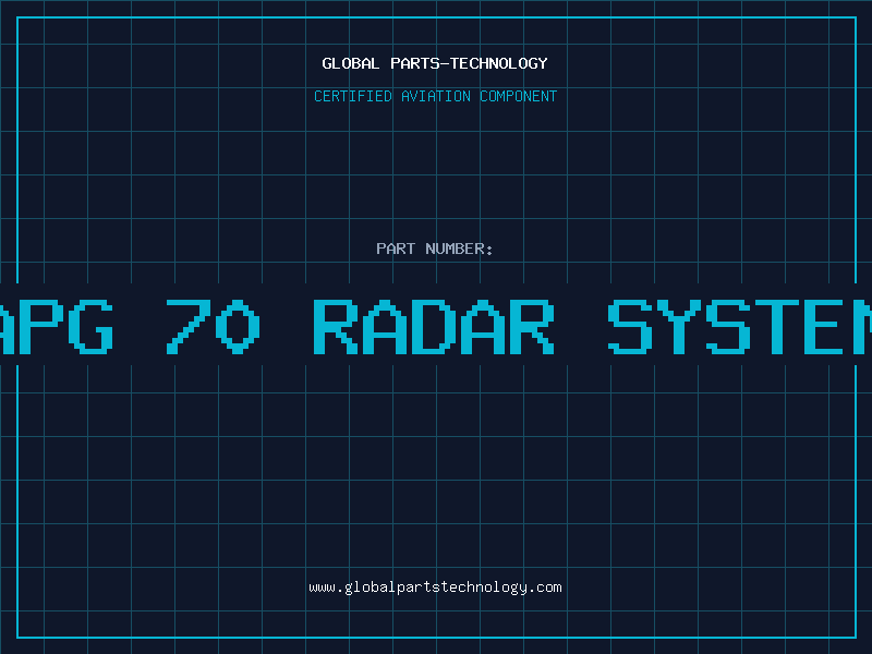 Aviation Part apg 70 radar system