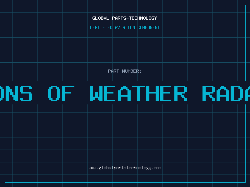 Aviation Part applications of weather radar systems