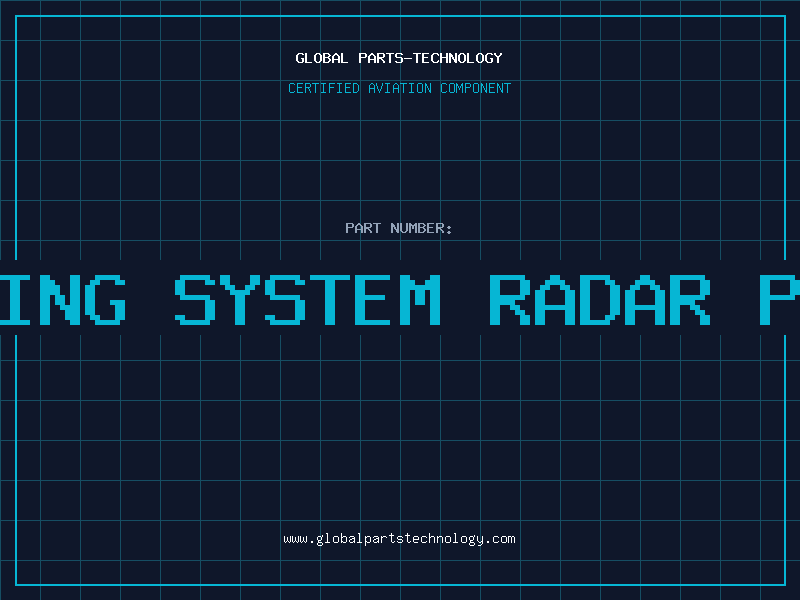 Aviation Part beale early warning system radar picture with road
