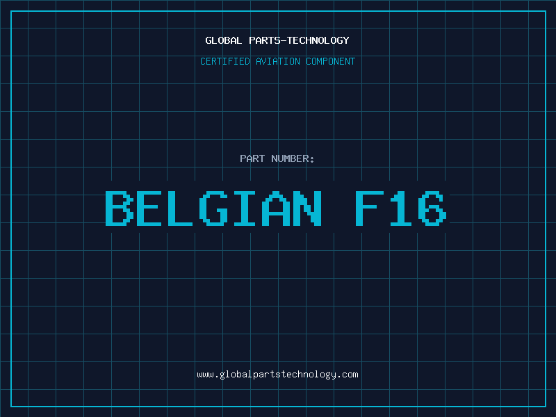 Aviation Part belgian f16